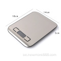 5 kg Digital Kitchen Food Scale SS Backbelyst silver